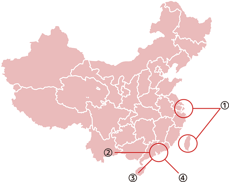 EQSESの中国ネットワーク